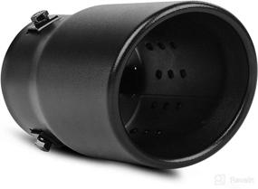 img 4 attached to 🚗 AUTOSAVER88 Adjustable Exhaust Tip - 1.0-2.5 Inch Inlet, 3.5" Outlet, 6" Long, Stainless Steel Pipe Tips - Universal Fit for 1.5"-2.5" Tailpipe - Bolt On, Black Finish