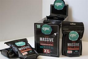 img 1 attached to Epic Wipes: 10-Pack Massive 🚿 Wet Wipes, Biodegradable & Residue-Free Shower Substitute