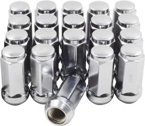 img 4 attached to 🔩 Set of 20 Chrome 14x1.5 Closed End Bulge Acorn Lug Nuts - Cone Seat - 19mm (3/4") Hex M14x1.50 Wheel Lug Nut Kit (20 Lug M14x1.50, Chrome)