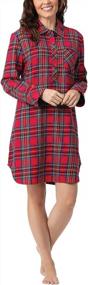 img 4 attached to Cozy Up In Style With PajamaGram Flannel Christmas Nightgown For Women
