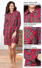 img 1 attached to Cozy Up In Style With PajamaGram Flannel Christmas Nightgown For Women