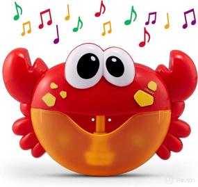 img 4 attached to 🦀 Chuchik Crab Bubble Bath Maker with 24 Children’s Songs – Baby, Toddler Kids Bath Toys – Perfect Gifts for Toddlers – Sing-Along Bath Bubble Machine (Light-Red)