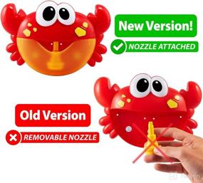 img 3 attached to 🦀 Chuchik Crab Bubble Bath Maker with 24 Children’s Songs – Baby, Toddler Kids Bath Toys – Perfect Gifts for Toddlers – Sing-Along Bath Bubble Machine (Light-Red)