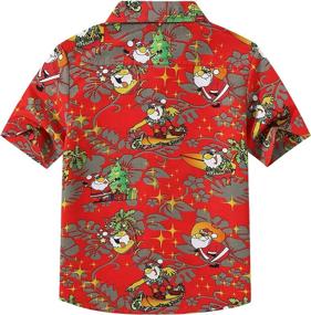 img 3 attached to 👕 Boys' Clothing - Tops, Tees & Shirts - SSLR Tropical Hawaiian Christmas Shirts