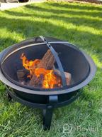 img 1 attached to Wostore 30-Inch Portable Outdoor Fire Pit - Perfect For Camping, Backyards, And Patios - Includes Spark Screen, Poker, And Wood Burning Firebowl review by Otto Suarez
