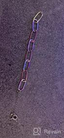 img 5 attached to 💍 Набор золотых цепочечных браслетов для женщин: 9 штук регулируемых модных браслетов в форме скрепки, итальянских кубинок, плоских кабельных и бусинчатых украшений - идеальный подарок для женщин и девочек.