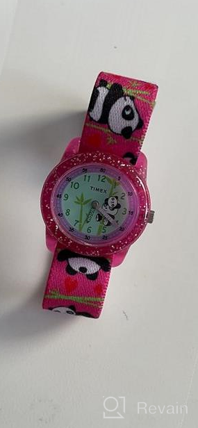 img 1 attached to SEO-Optimized: Timex Girls Elastic 🕒 Fabric Strap Analog Time Machines Watch review by Mike Gruwell