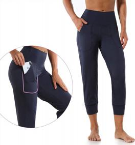 img 3 attached to Оставайтесь стильными и удобными: женские брюки для йоги Mesily с высокой талией и карманами для активных женщин