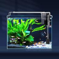 🐠 laqual aquarium starter kit: 3 gal rimless glass low iron fish tank with filter and light - perfect small beta fish tank logo