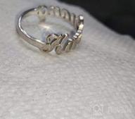 img 1 attached to Personalized Sterling Silver Name Rings For Women: Customizable Up To 3 Names, Perfect Gifts For Teen Girls And Women review by Candace Ramirez