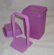 tupperware large square pick-a-deli container - lavender purple логотип