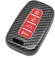 tangsen silicone rubber smart key fob case cover for hyundai azera elantra gt equus genesis coupe santa fe sonata tucson veloster kia borrego forte sorento soul sportage – luminous red логотип