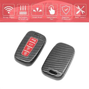 img 2 attached to TANGSEN Silicone Rubber Smart Key Fob Case Cover for Hyundai Azera Elantra GT EQUUS Genesis Coupe Santa FE Sonata Tucson Veloster KIA Borrego Forte Sorento Soul SPORTAGE – Luminous Red