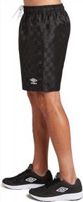 img 2 attached to 🩳 Umbro Checkerboard Shorts: Large Black - Performance and Style in One!