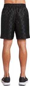 img 1 attached to 🩳 Umbro Checkerboard Shorts: Large Black - Performance and Style in One!