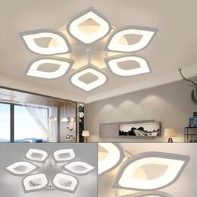 img 1 attached to Transform Your Home With The Gdrasuya10 Flower LED 6 Heads Ceiling Light – Modern, Dimmable And Stylish Fixtures For Living Room And Bedroom Ceiling Lighting