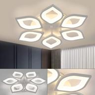 transform your home with the gdrasuya10 flower led 6 heads ceiling light – modern, dimmable and stylish fixtures for living room and bedroom ceiling lighting logo
