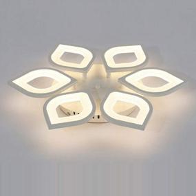 img 3 attached to Transform Your Home With The Gdrasuya10 Flower LED 6 Heads Ceiling Light – Modern, Dimmable And Stylish Fixtures For Living Room And Bedroom Ceiling Lighting