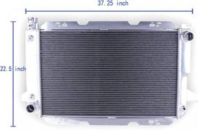 img 3 attached to 🔥 High-Performance LUXERAD 3-Row Cooling Aluminum Radiator for Ford Bronco F150 F250 HD F350 F Super Duty F53 F450 Truck XL Base Pickup (1985-1997) V8 5.8L 7.5L Engine