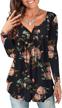 a.jesdani plus size tunic tops long sleeve casual floral printed henley v neck shirts for women 1 logo