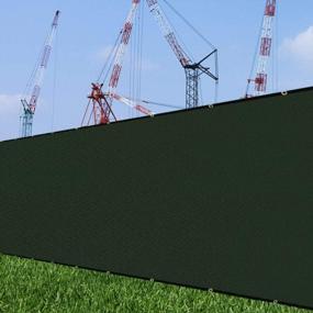 img 2 attached to Heavy Duty Privacy Fence Screen For Commercial And Residential Use - 6'X50' Green Wind Screen Shade Mesh Cover For Wall, Garden, Yard, And Backyard