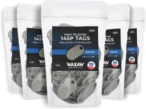 img 4 attached to Industrial Grade Fiber P-Tags For Cable Management - 145P Telecom (100 Tags/Pack), Non-Conductive Labels For Optimum Safety, Made In USA (5 Pack)
