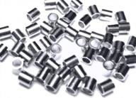 sterling silver tube crimp beads - 100 piece set for secure and elegant jewelry fastenings logo