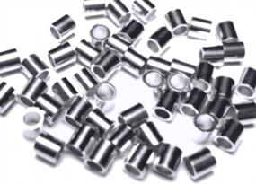 img 1 attached to Sterling Silver Tube Crimp Beads - 100 Piece Set For Secure And Elegant Jewelry Fastenings