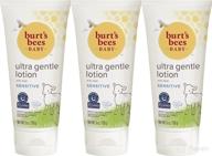 🧴 лосьон burt's bees baby ultra gentle для чувствительной кожи - 6 унций - тройной набор: успокаивающий уход для нежной кожи логотип