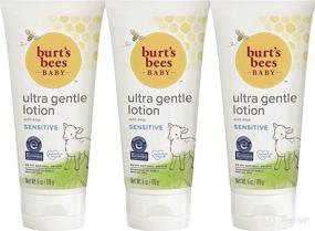 img 4 attached to 🧴 Лосьон Burt's Bees Baby Ultra Gentle для чувствительной кожи - 6 унций - Тройной набор: Успокаивающий уход для нежной кожи