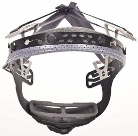 img 2 attached to Small V-Gard Helmet Suspension - MSA 10148706 Fas-Trac III Replacement With 4-Point Attachment, Cap-Style Hard Hat Accessory, Adjustable And Durable Components