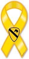 🎗️ yellow ribbon magnet for 1st cav логотип