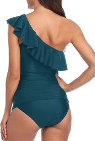 img 3 attached to Yonique Womens Bathing Shoulder Swimwear Women's Clothing ~ Swimsuits & Cover Ups