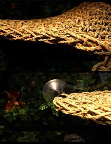 img 2 attached to 🌿 Flexible Reptile Plants with Suction Cups - Tfwadmx Bearded Dragon Hammock Jungle Climber Vines for Terrariums, Chameleon Lizards, Gecko Frogs, Snakes - Decoration Accessories