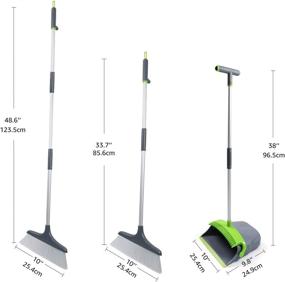 img 1 attached to AmazonBasics DS1764 Broom Dustpan Set