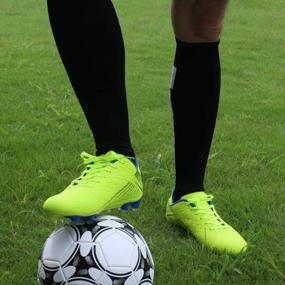 img 3 attached to Hawkwell Soccer Cleats For Youth And Men | Firm Ground Outdoor Performance