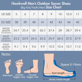 img 1 attached to Hawkwell Soccer Cleats For Youth And Men | Firm Ground Outdoor Performance