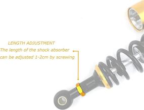 img 1 attached to 🛵 Cloud Rising Universal 340mm Rear Air Shocks Absorber for Honda Kawasaki Suzuki Yamaha: Ideal for Go Kart Scooters & Sports Street Bikes