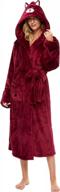 get cozy with ccko's plush fleece women's bathrobe - soft, warm, and fluffy long robes for females logo