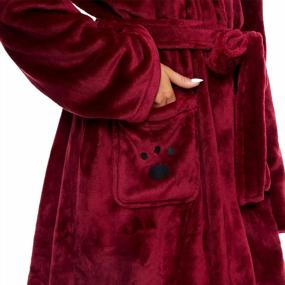 img 1 attached to Get Cozy With Ccko'S Plush Fleece Women'S Bathrobe - Soft, Warm, And Fluffy Long Robes For Females