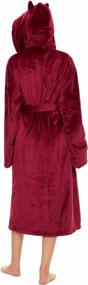 img 3 attached to Get Cozy With Ccko'S Plush Fleece Women'S Bathrobe - Soft, Warm, And Fluffy Long Robes For Females