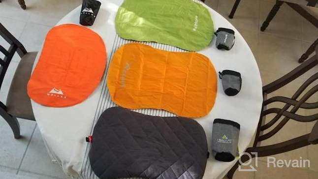 img 1 attached to 🏕️ WellaX Ultralight Camping Pillow - Compact, Inflatable, and Comfortable Pillow for Travel, Backpacking, and Camping - Ultimate Camping Essential review by Kevin Wilkins