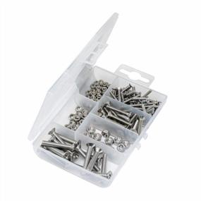 img 2 attached to 304 Stainless Steel Machine Screw And Hex Nut Assortment Kit - 170 Pieces By T.K.Excellent