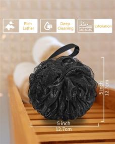 img 3 attached to 🛁 Hanging Ribbon Bath Loofahs Scrubber – The Perfect Shower Companion!