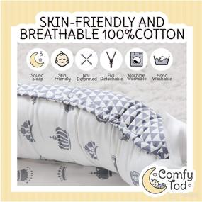 img 3 attached to Comfy Tod Baby Lounger Bed - The Ultimate Newborn Baby Nest for Co Sleeping: Breathable, Soft, Portable, and Washable Cotton Crib - A Must-Have Newborn Shower Gift Essential