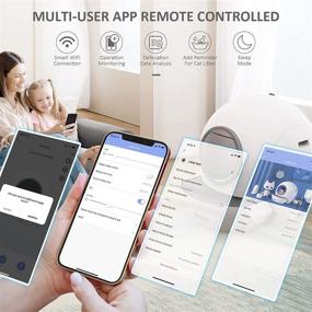 img 3 attached to FULLOVE Smart Self Cleaning Cat Litter Box: App-Controlled, Never Scoop, Large with Lid and Sand Leaking Board - Multi Cat Friendly (White)