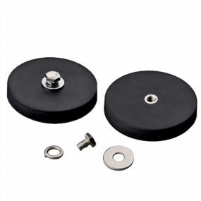 img 4 attached to 🧲 MUTUACTOR 2Pack 100lb Anti-Scratch Neodymium Rubber Coated Magnet: Versatile Magnetic Base for Off-Road Vehicle Lighting, LED Working/Signal Lights, Antenna, and More!