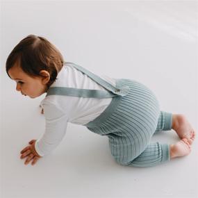 img 1 attached to 👖 Mama-Yoyo Baby & Kids: 100% органический хлопок GOTS сертифицированные вязаные леггинсы со шлейками - колготки с высокой талией и подтяжками