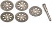 oudtinx rotary tool diamond cutting wheel set - 5pcs 1/8" diamond cut-off discs for precision cutting and blade shaping logo