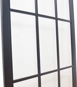 img 2 attached to 🚪 DIYHD TSD01 30x80" Sliding Barn Door with Black Frame and Clear Tempered Glass Panel - Prehung Assembled Glass Door Slab